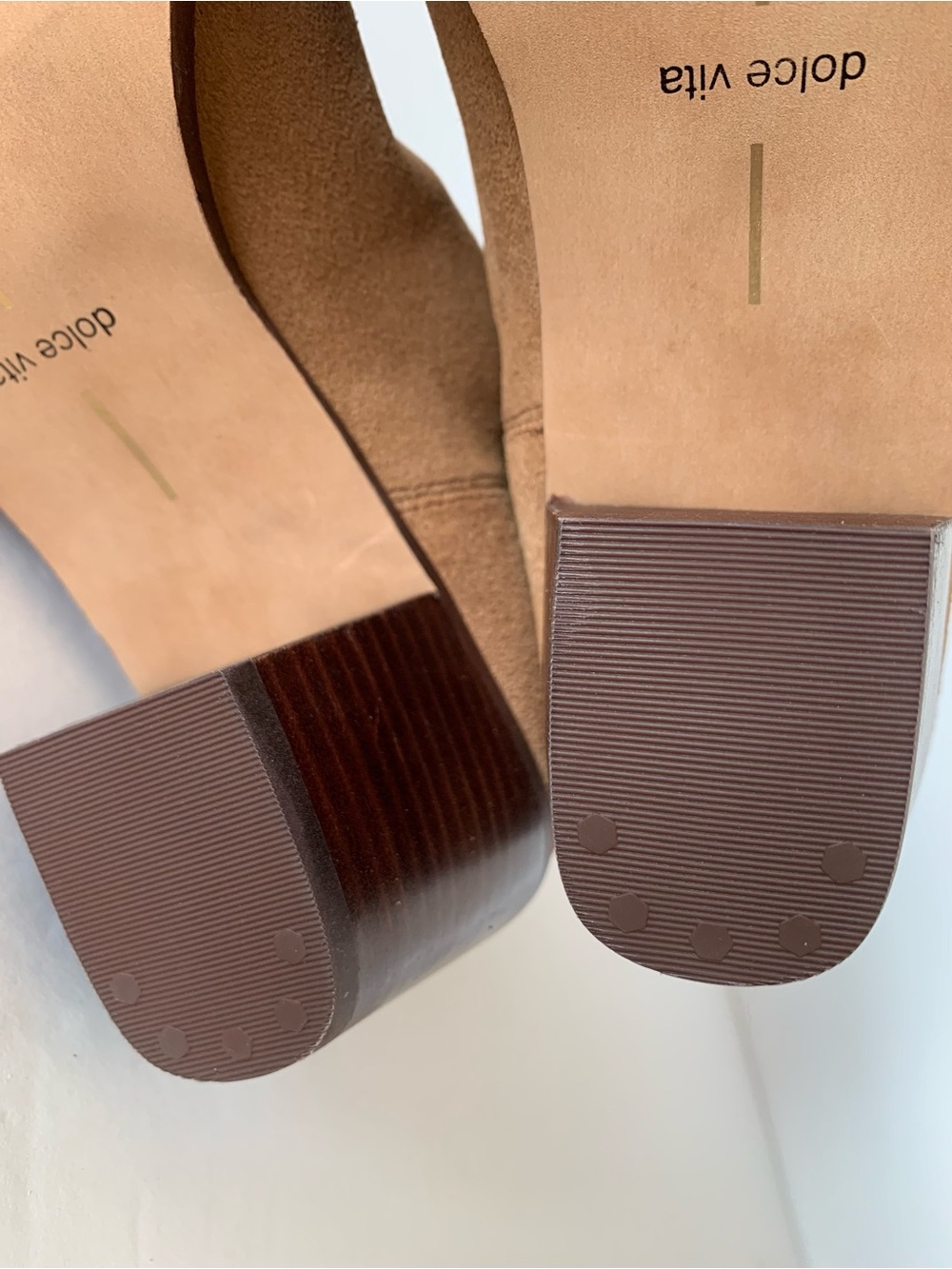 NEW Dolce Vita Shadie Chestnut Waterproof Suede Leather Chelsea Boots 8.5 NWOB - Picture 14 of 16